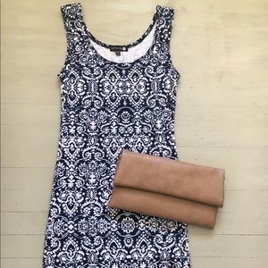 Paisley Print Body Con Dress